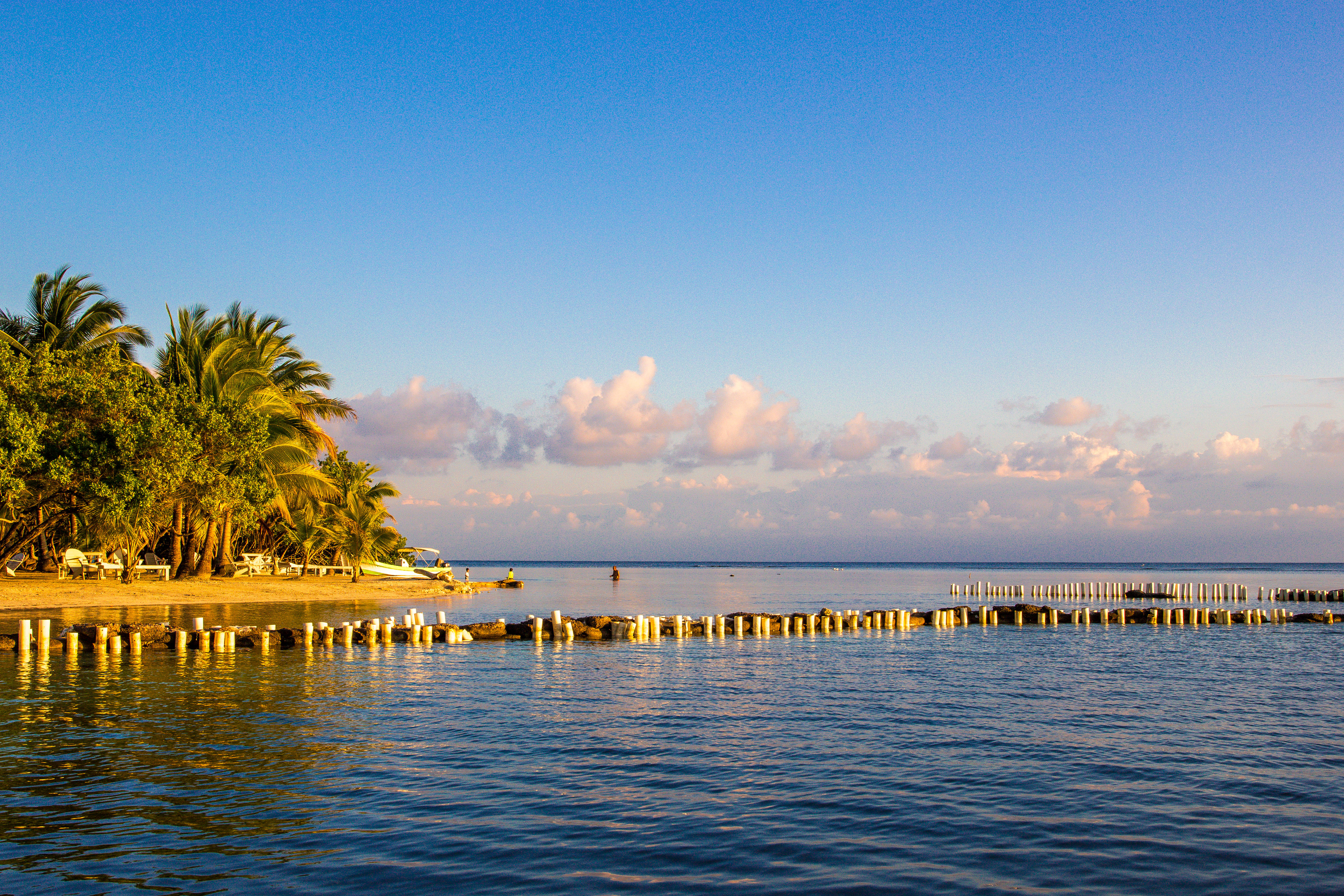 Honduras, Sunset, calm sea, 4K Desktop Wallpaper