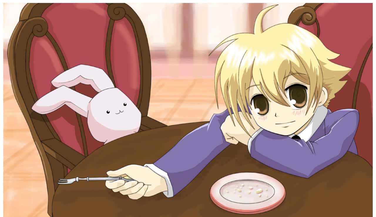 Honey Senpai, anime boy, purple suit, HD Desktop Wallpaper