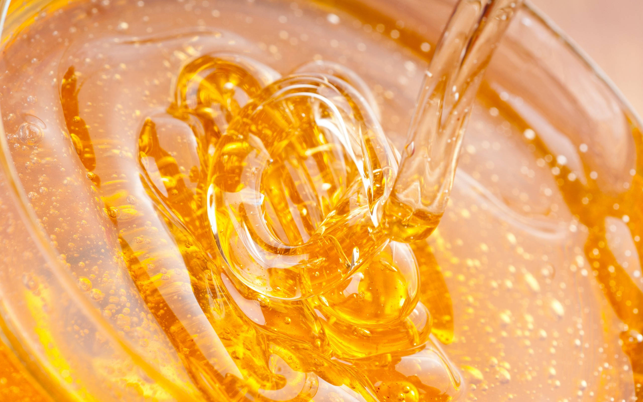 sticky pure honey, golden honey, dripper, 2K Desktop Wallpaper