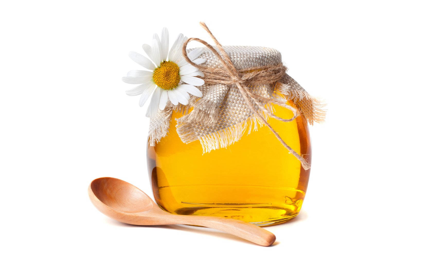 honey jar, wooden spoon, golden honey, HD Desktop Wallpaper