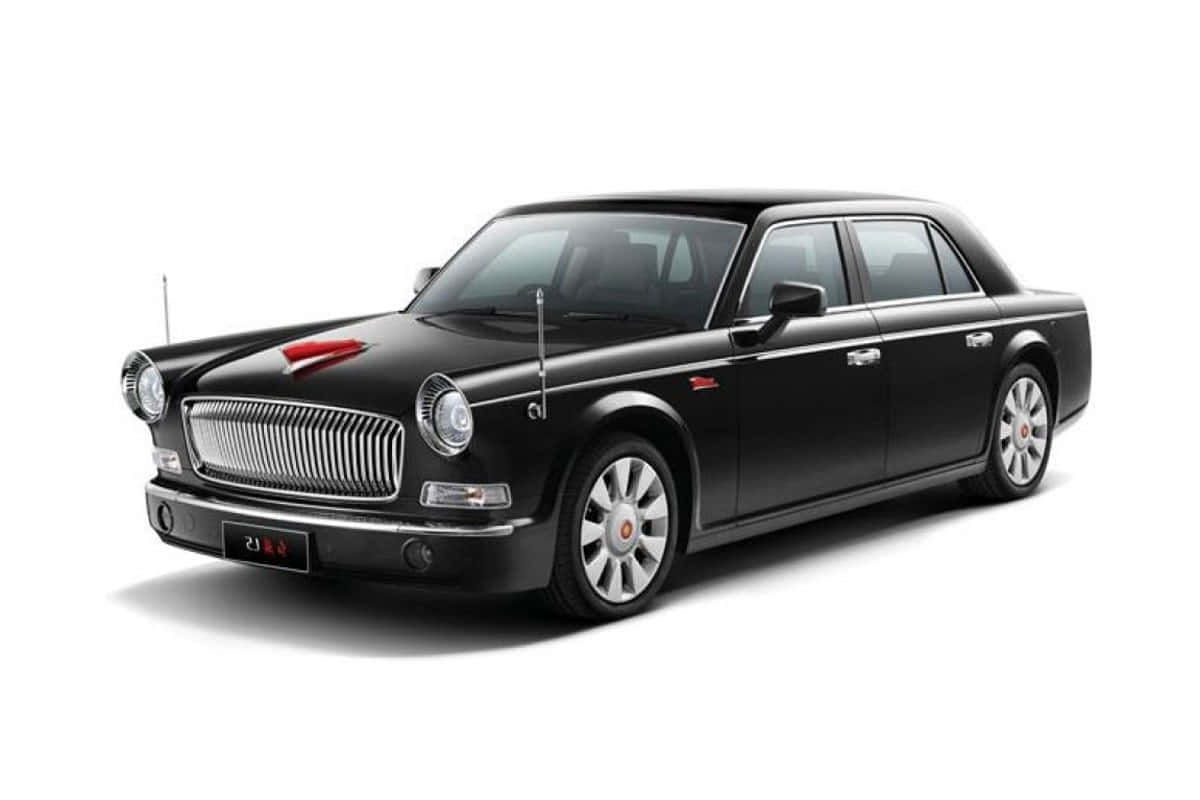 Hongqi L5, luxury sedan, black, SD Desktop Wallpaper