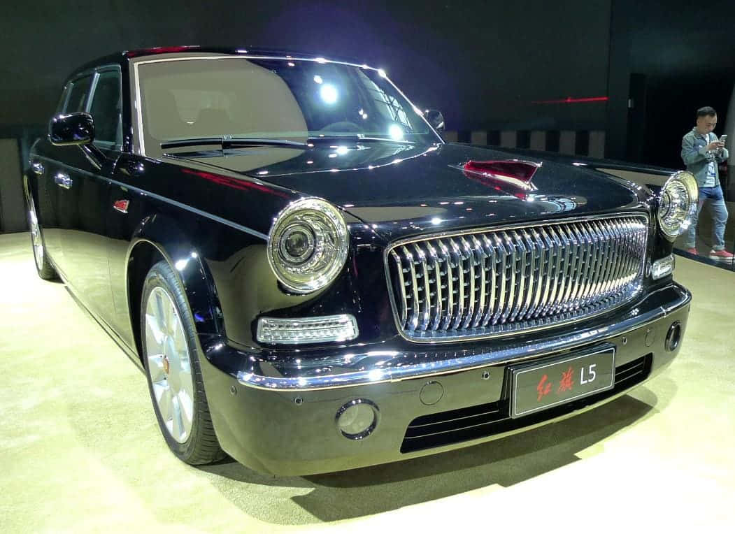 Hongqi L5, luxury sedan, glossy black, SD Desktop Wallpaper