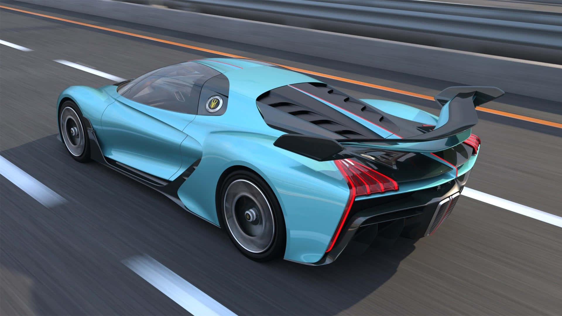 Hongqi S9, turquoise, black accents, Full HD Desktop Wallpaper