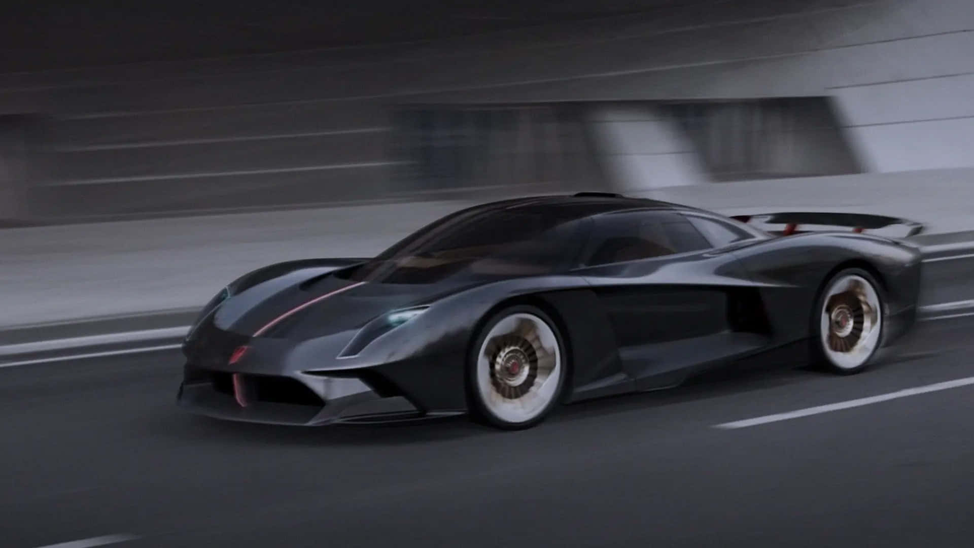 Hongqi S9, sleek black hypercar, white wheels, Full HD Desktop Wallpaper