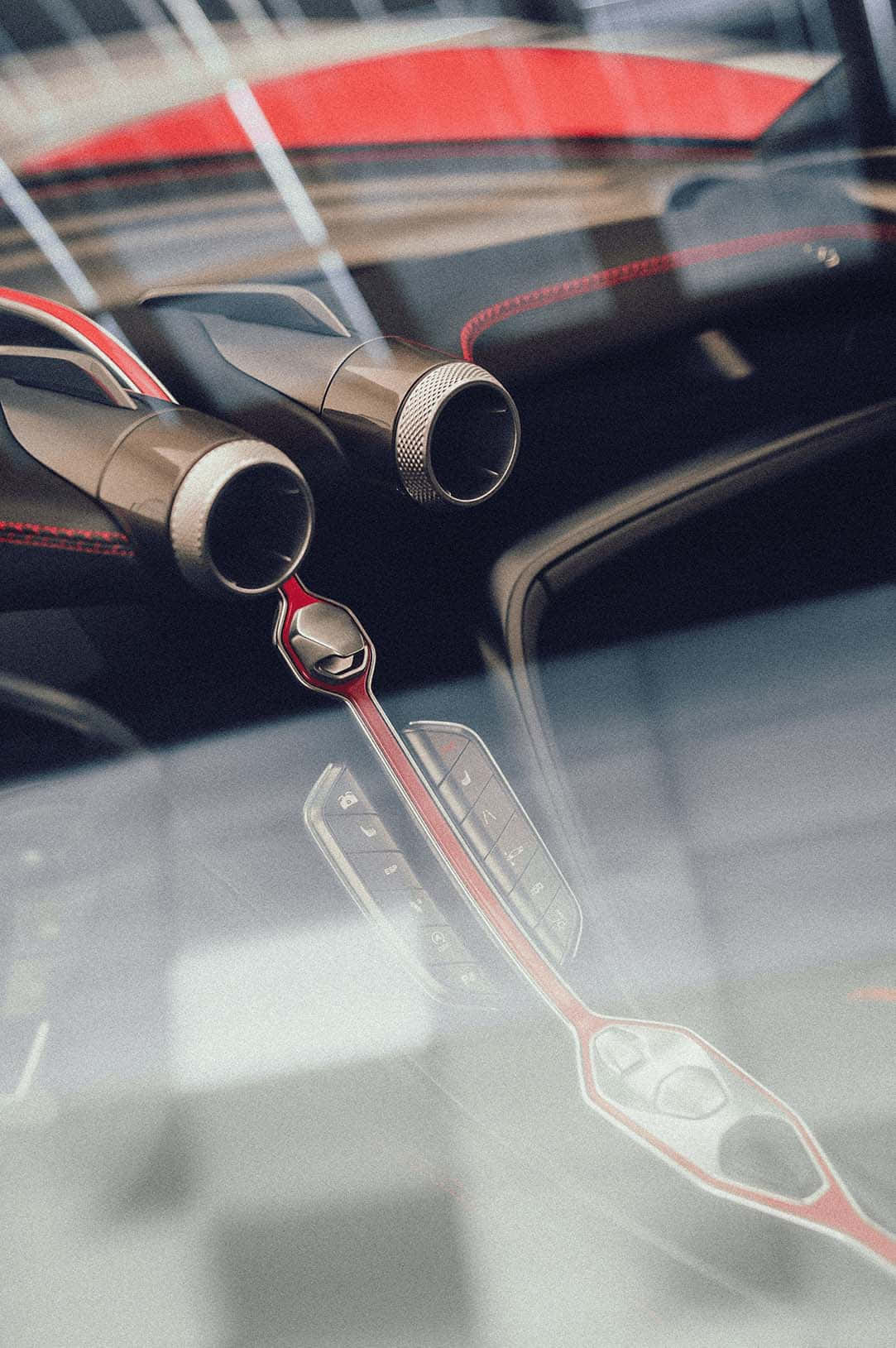 Hongqi S9, elegant black, red stitching, HD Phone Wallpaper