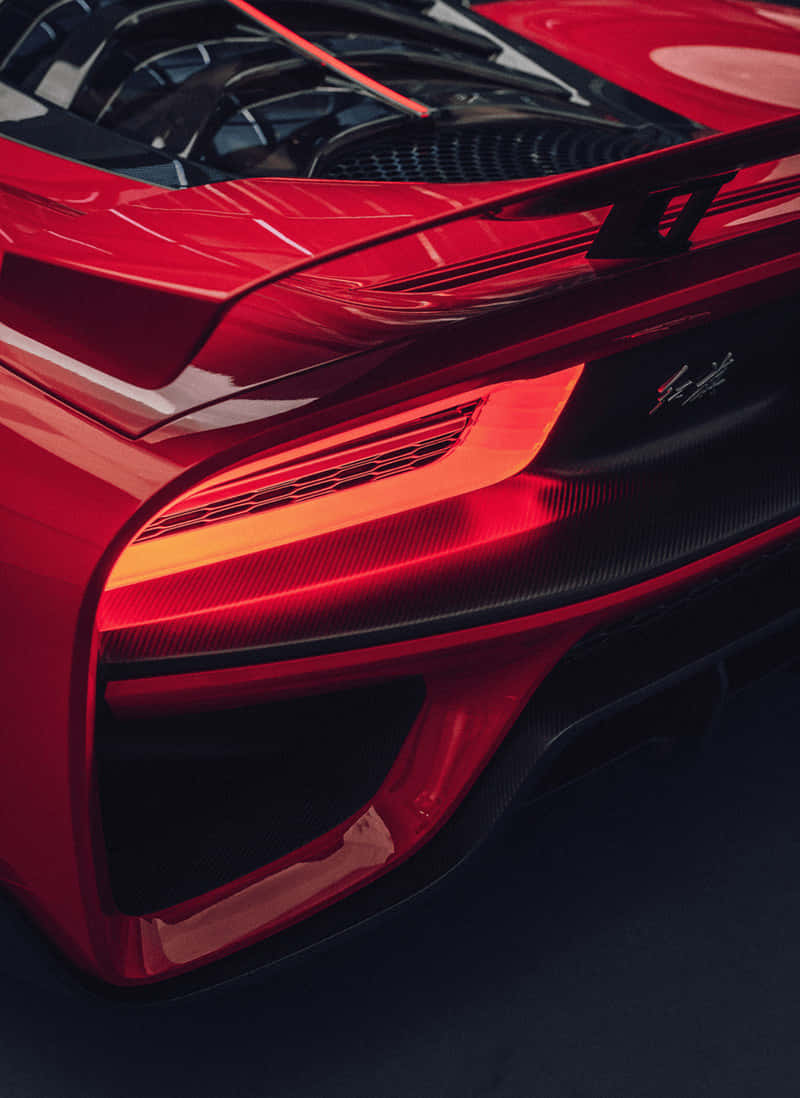 Hongqi S9, glossy red, carbon fiber accents, SD Phone Wallpaper