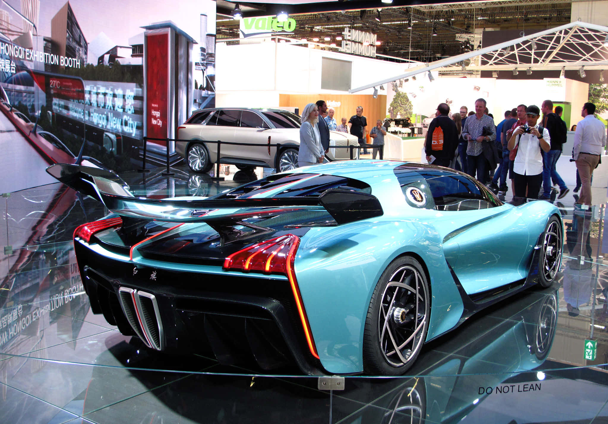 Hongqi S9, turquoise, black accents, Full HD Desktop Wallpaper
