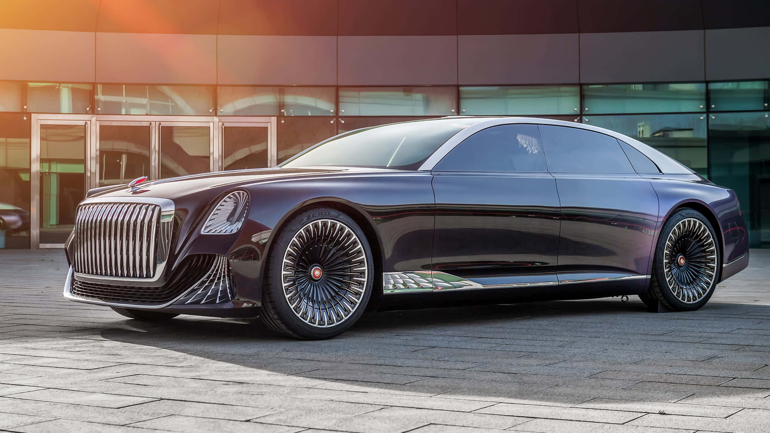 Hongqi, 2560 x 1440, dark purple, 2K Desktop Wallpaper