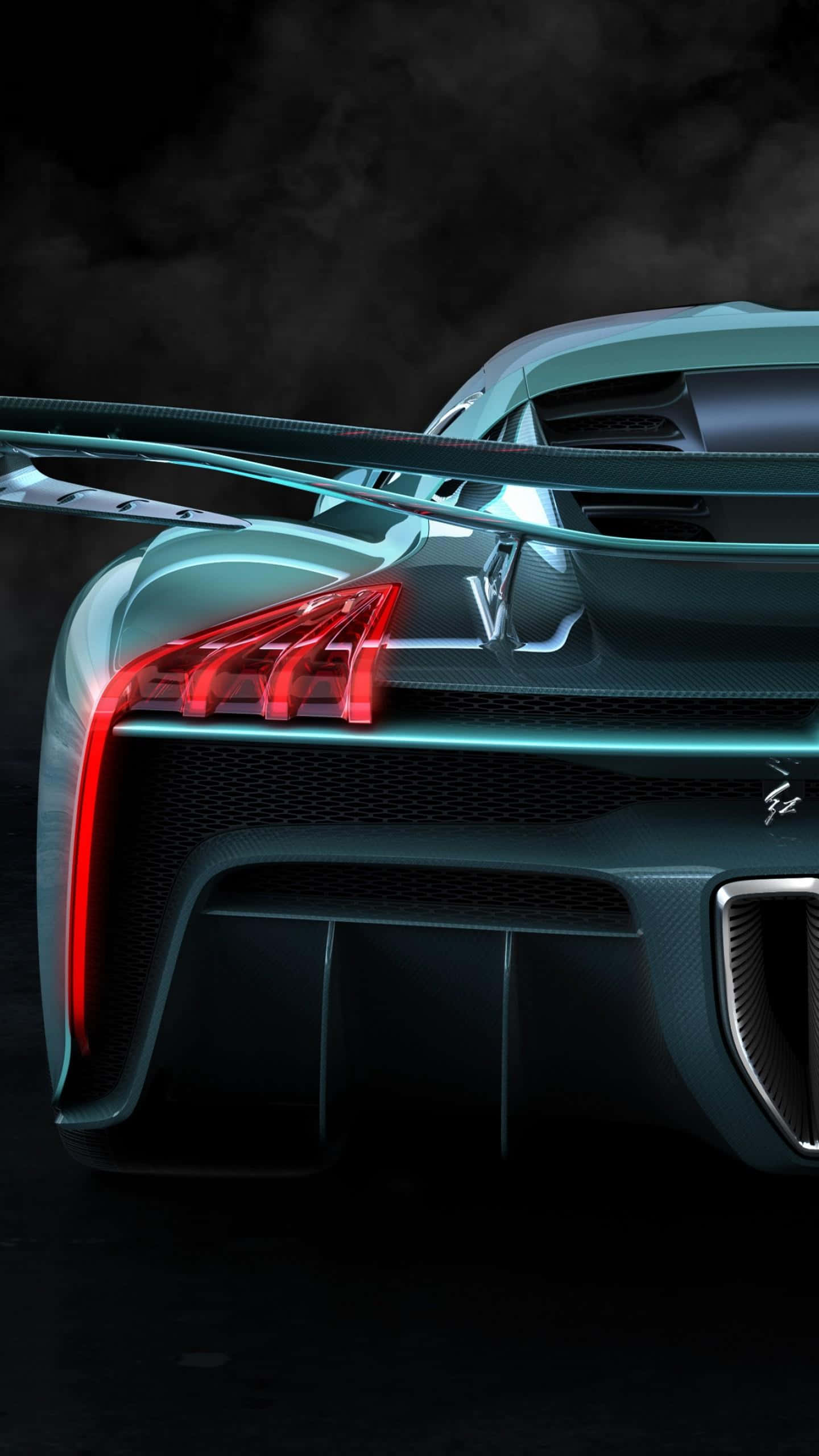 Hongqi, teal, red taillights, 2K Phone Wallpaper