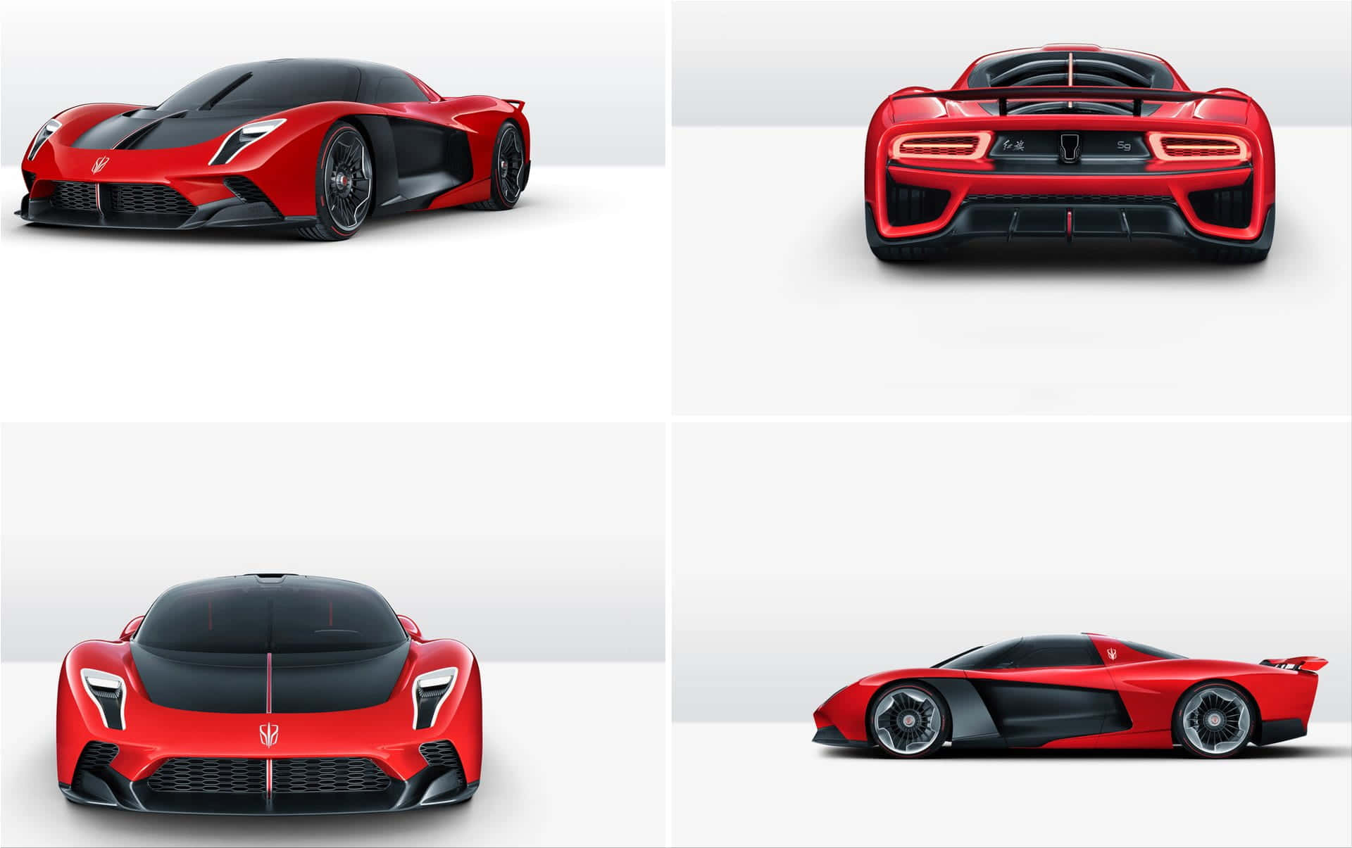 Hongqi, red, black, Full HD Desktop Wallpaper