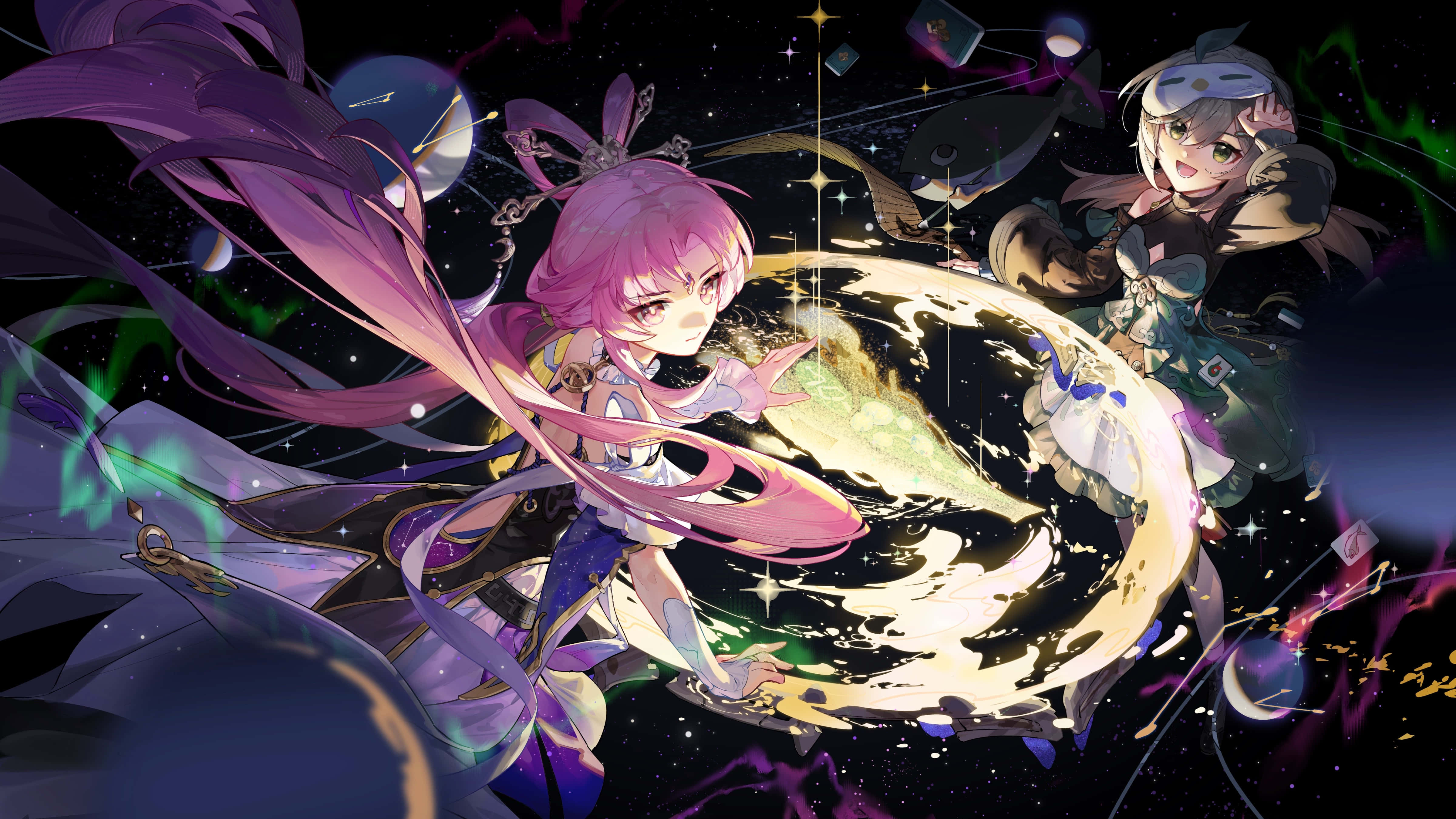 Honkai Star Rail, anime girls, flowing hair, 4K Desktop Wallpaper