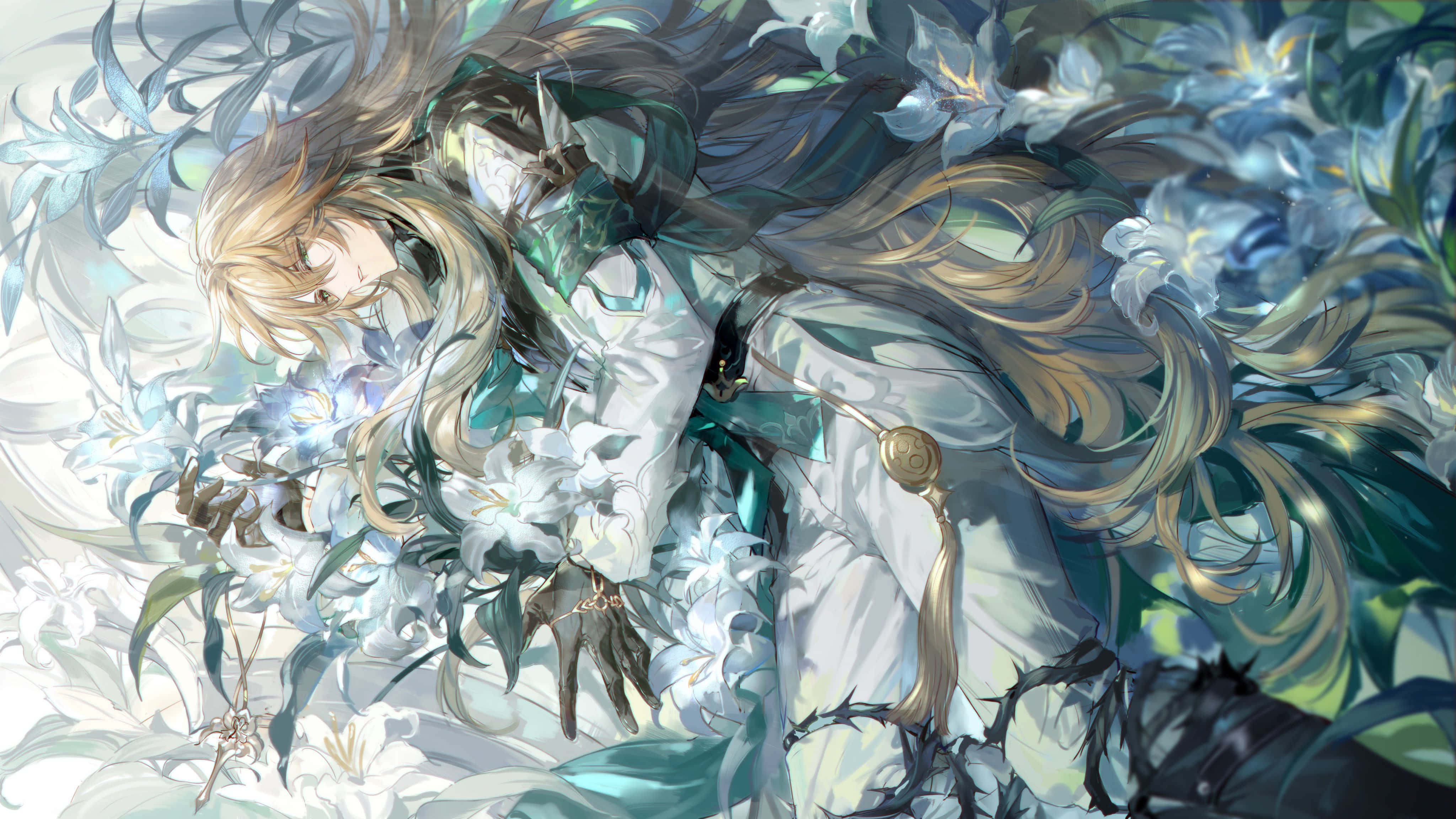 Ethereal Floral Slumber, Honkai Star Rail, anime girl, 4K Desktop Wallpaper