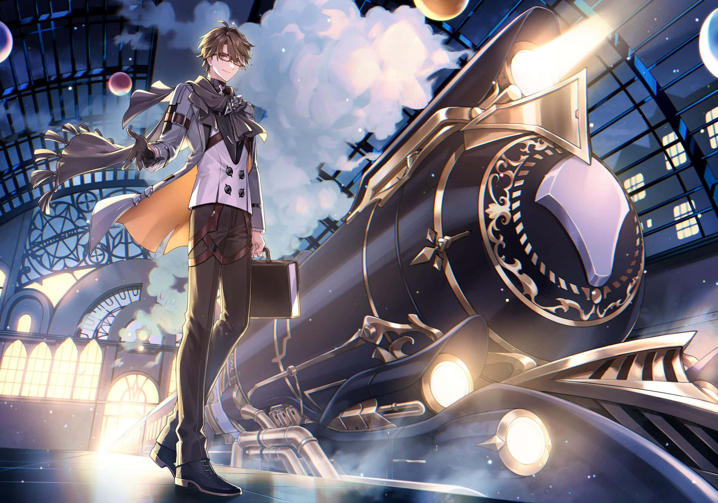 Honkai Star Rail, young man, stylish coat, Full HD Desktop Wallpaper