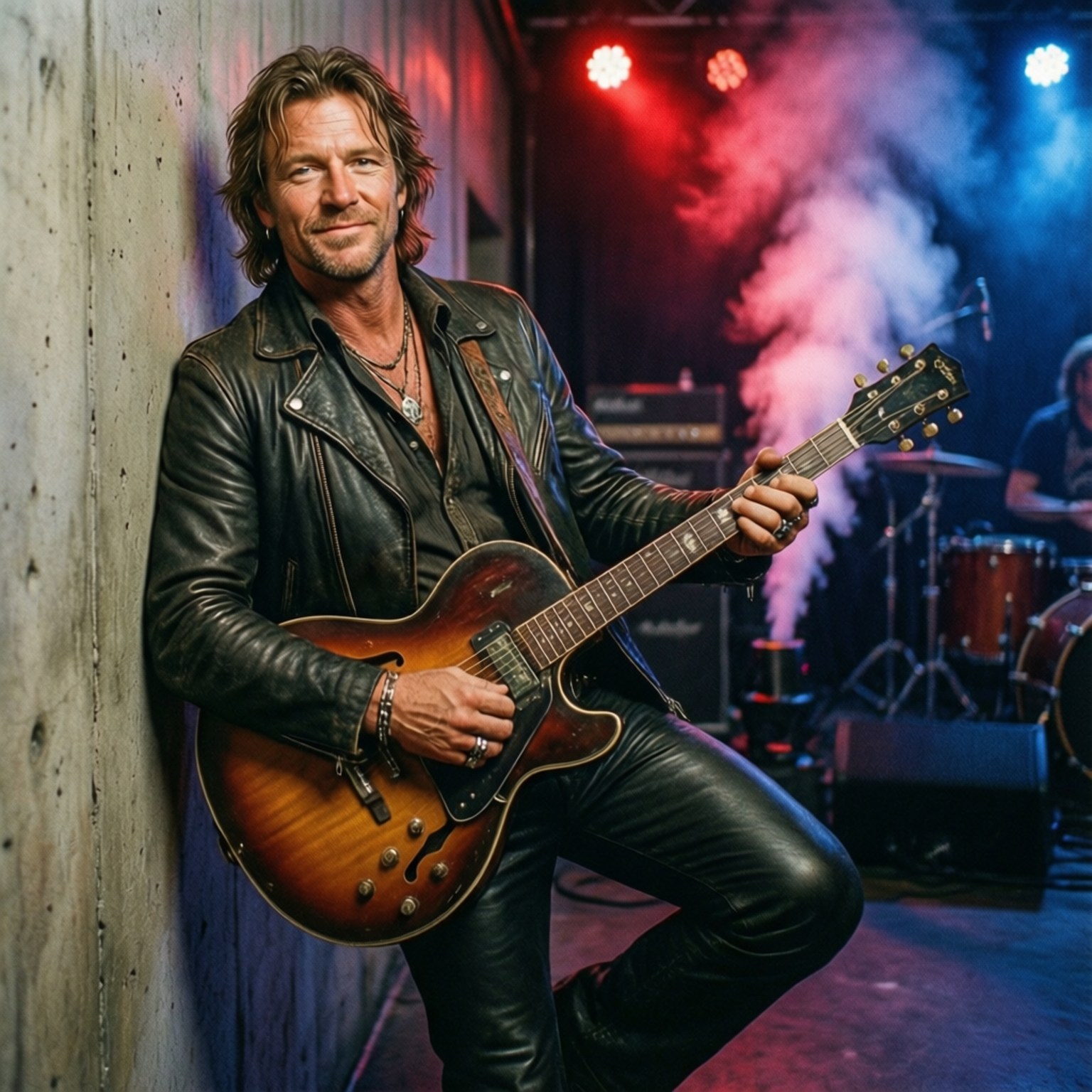 Honky Tonk Man, guitar, backstage, HD Desktop Wallpaper
