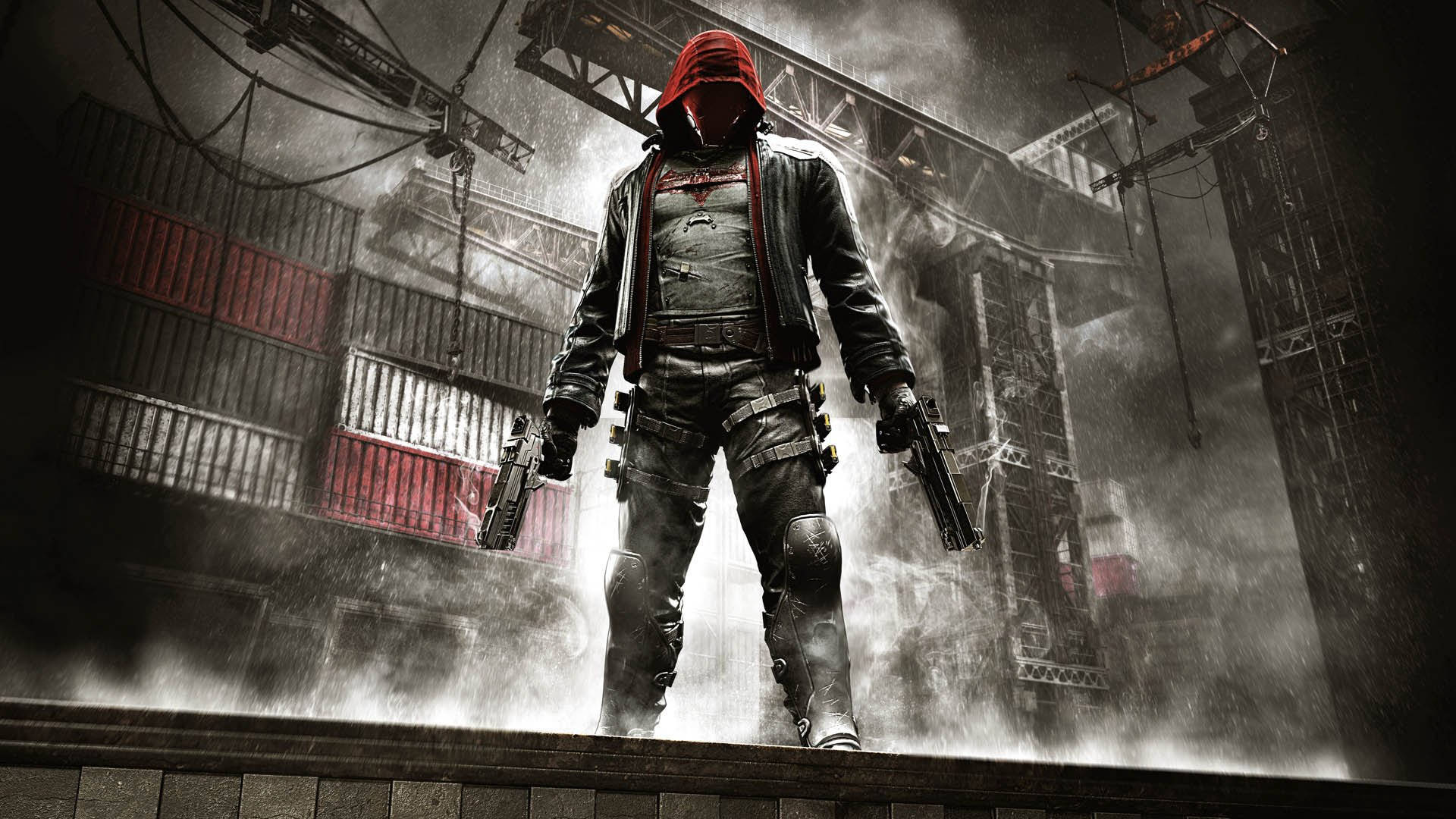 Hood, tactical gear, rooftop, Full HD Desktop Wallpaper