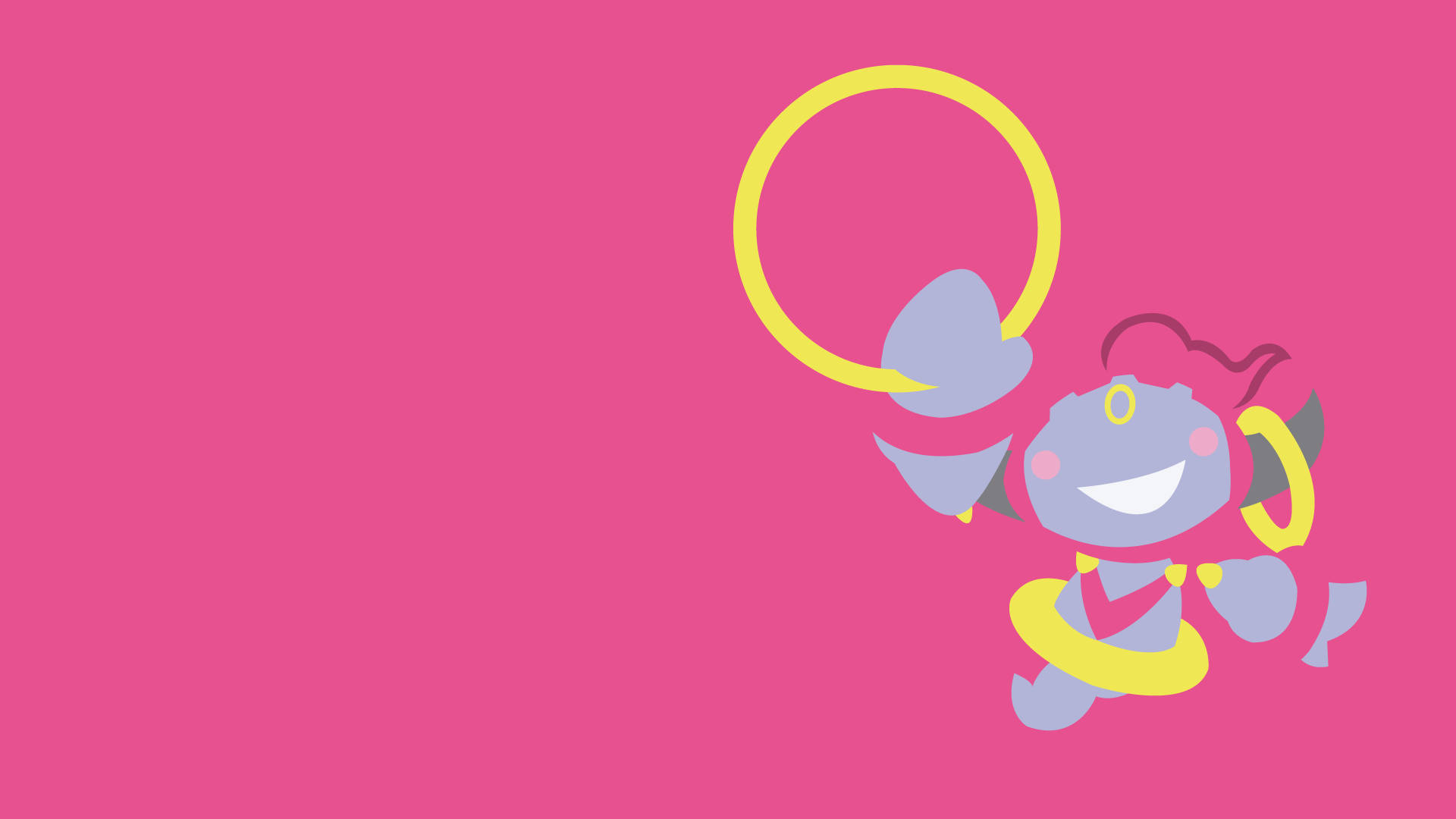 Hoopa, purple, yellow rings, Full HD Desktop Wallpaper