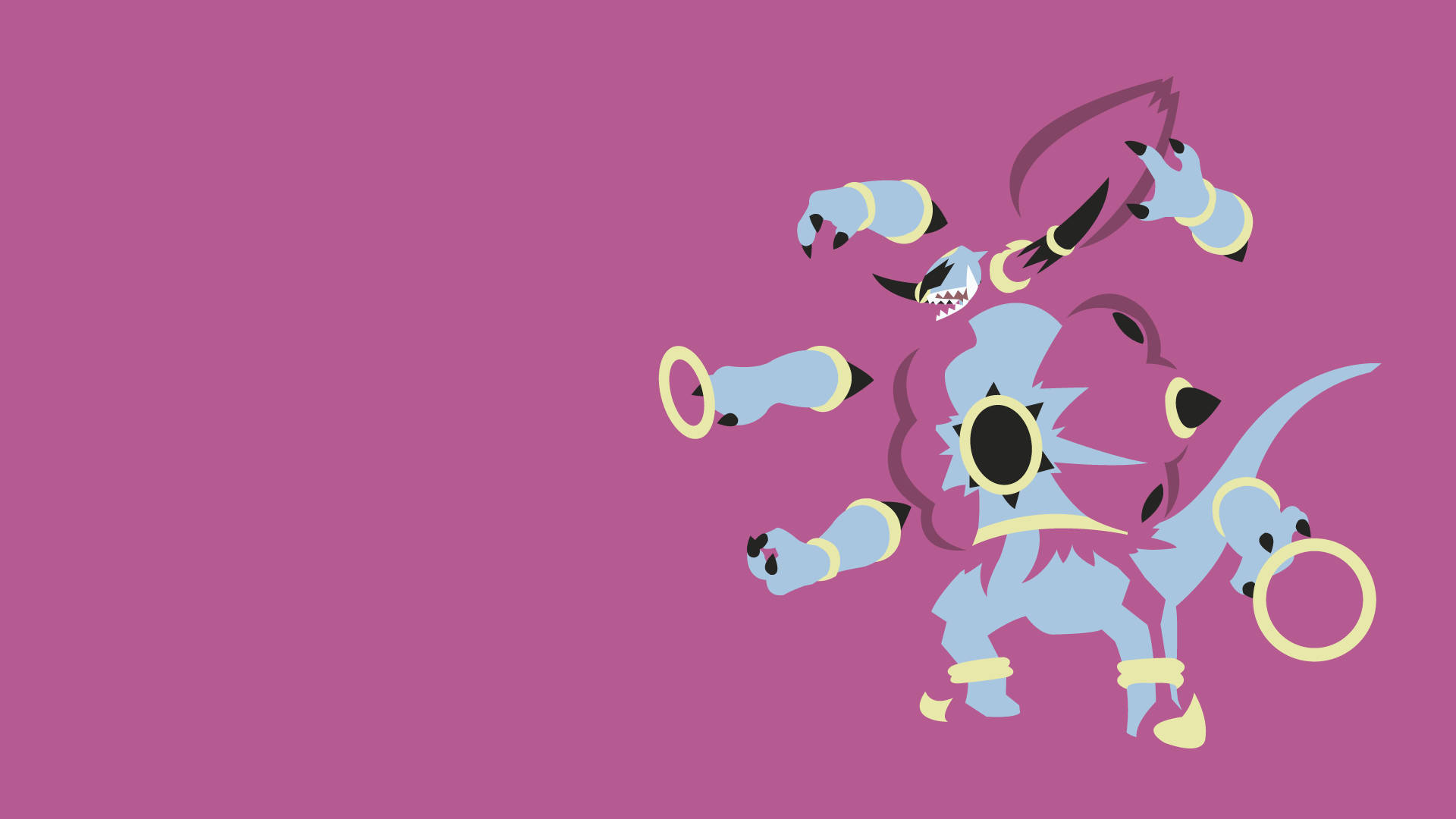 Hoopa, blue, purple, Full HD Desktop Wallpaper