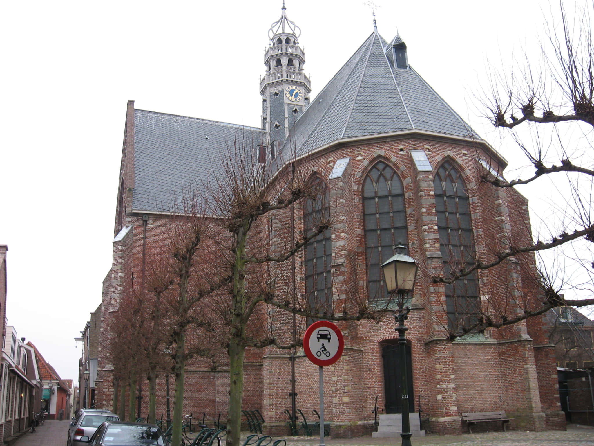 Hoorn, historical church, clock tower, Full HD Desktop Wallpaper