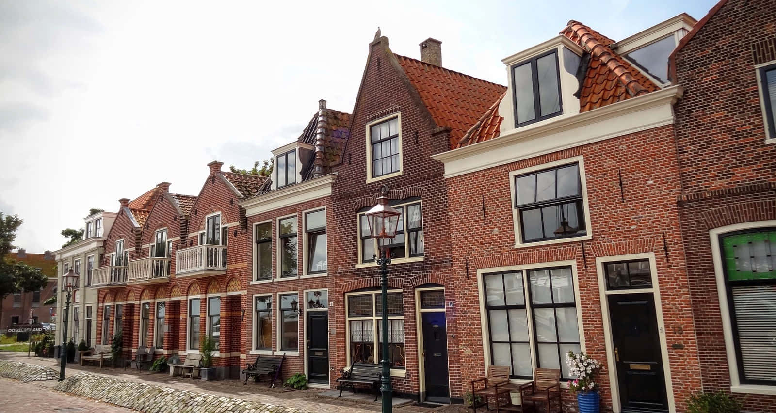 Hoorn, traditional Dutch architecture, brick houses, HD Desktop Wallpaper