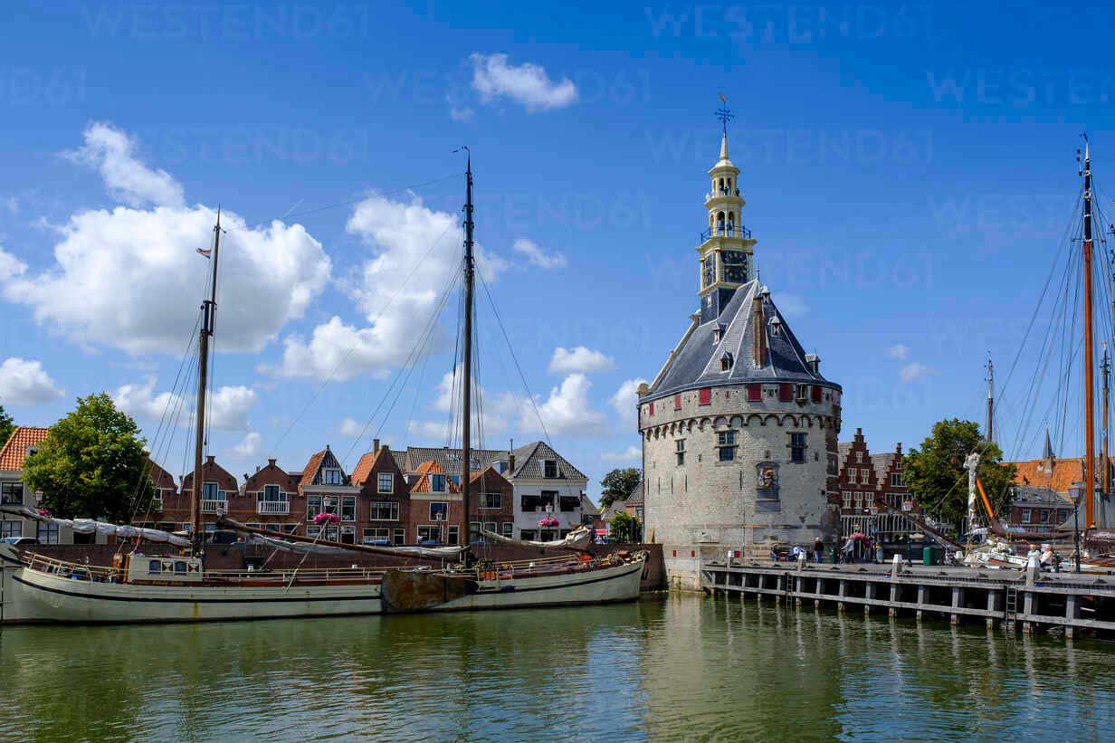 Hoorn, harbor defense tower, stone tower, SD Desktop Wallpaper