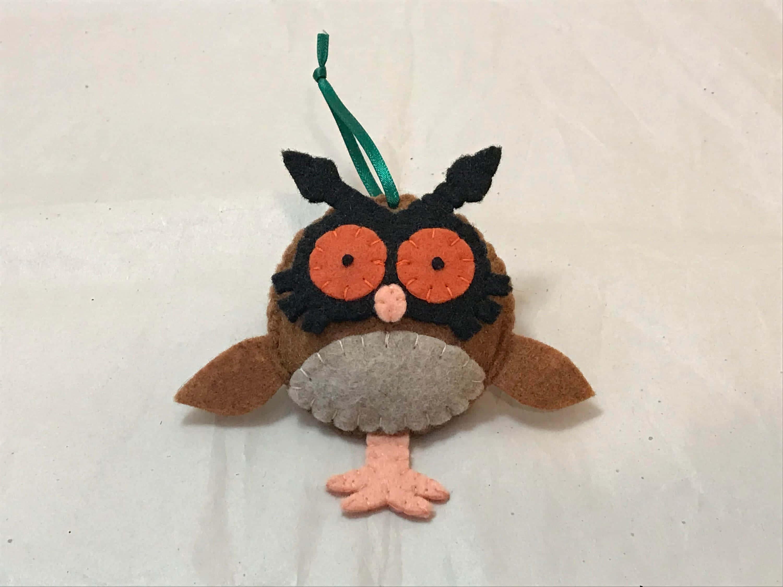 Hoothoot, plush toy, white background, 2K Desktop Wallpaper