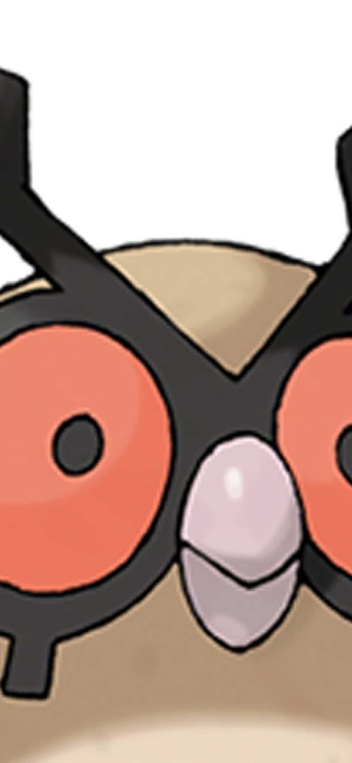 Hoothoot, orange eyes, black headgear, Full HD Phone Wallpaper