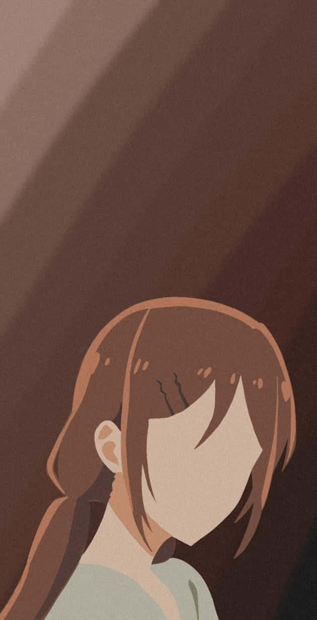 Hori Kyouko, brown hair, tear on her cheek, SD Phone Wallpaper