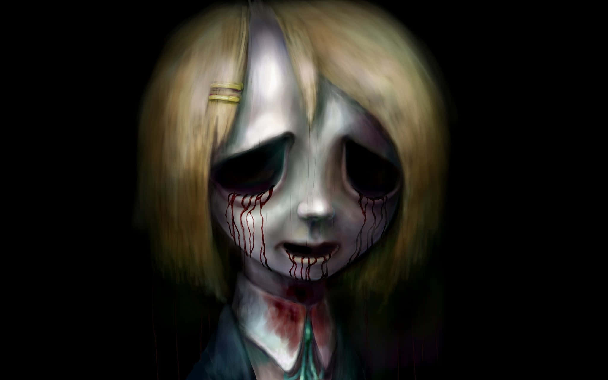 horror anime, 2048 x 1280 wallpaper, pale girl, Full HD Desktop Wallpaper