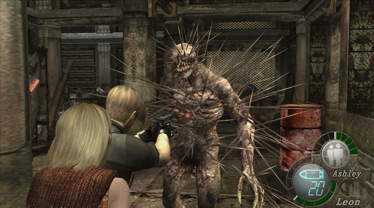horror games, spiky grotesque monster, decaying industrial setting, HD Desktop Wallpaper