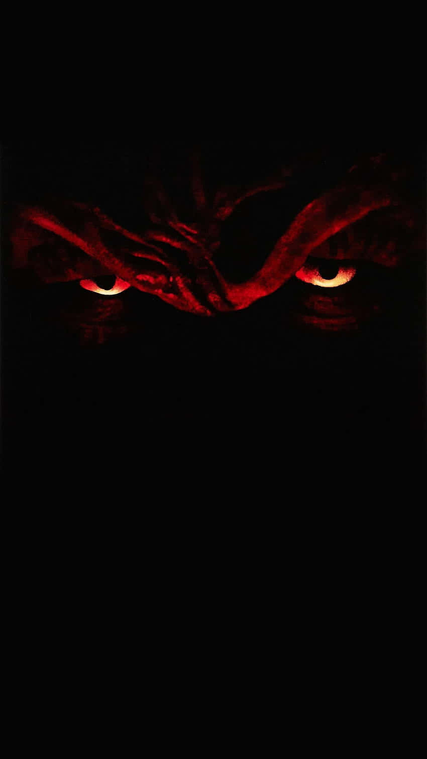 Horror Icons, glowing red eyes, total darkness, HD Phone Wallpaper