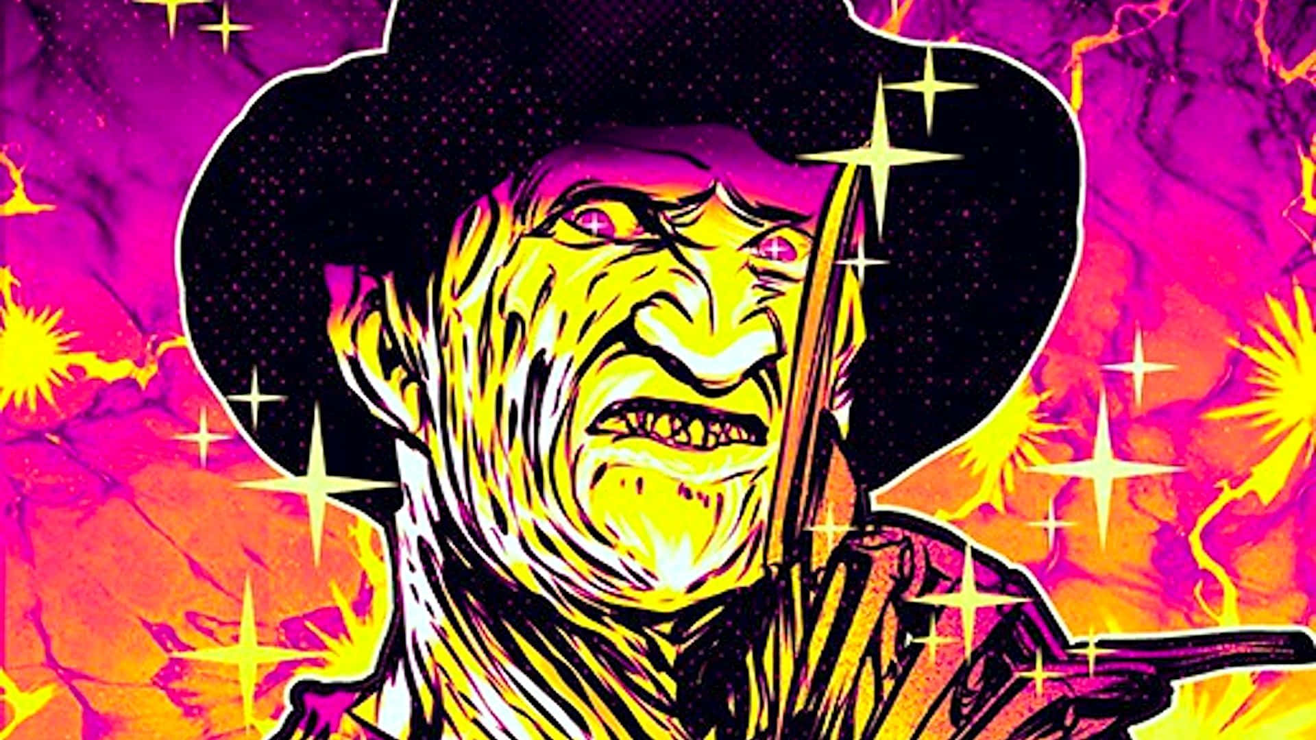 Horror Icons, cowboy, glowing eyes, Full HD Desktop Wallpaper