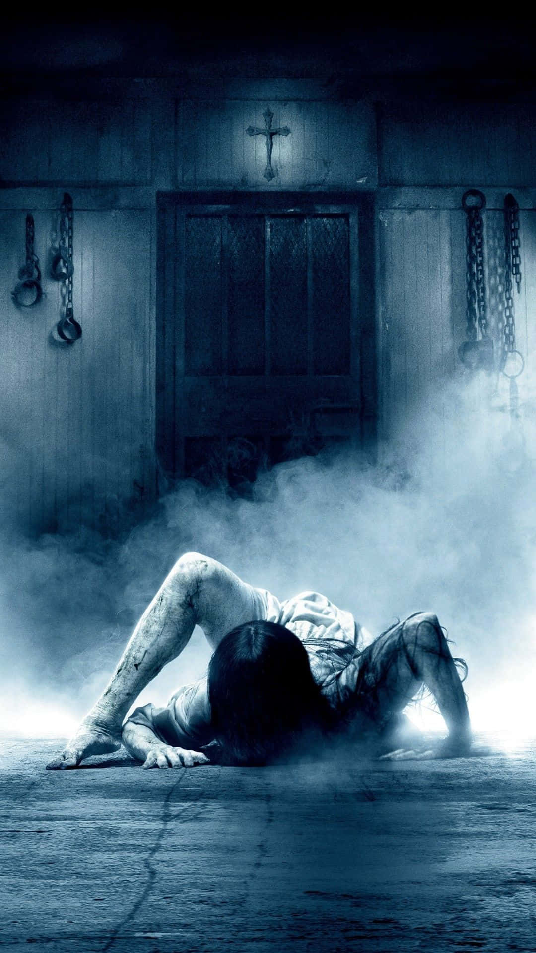 Horror iPhone, creepy girl, mist, Full HD Phone Wallpaper