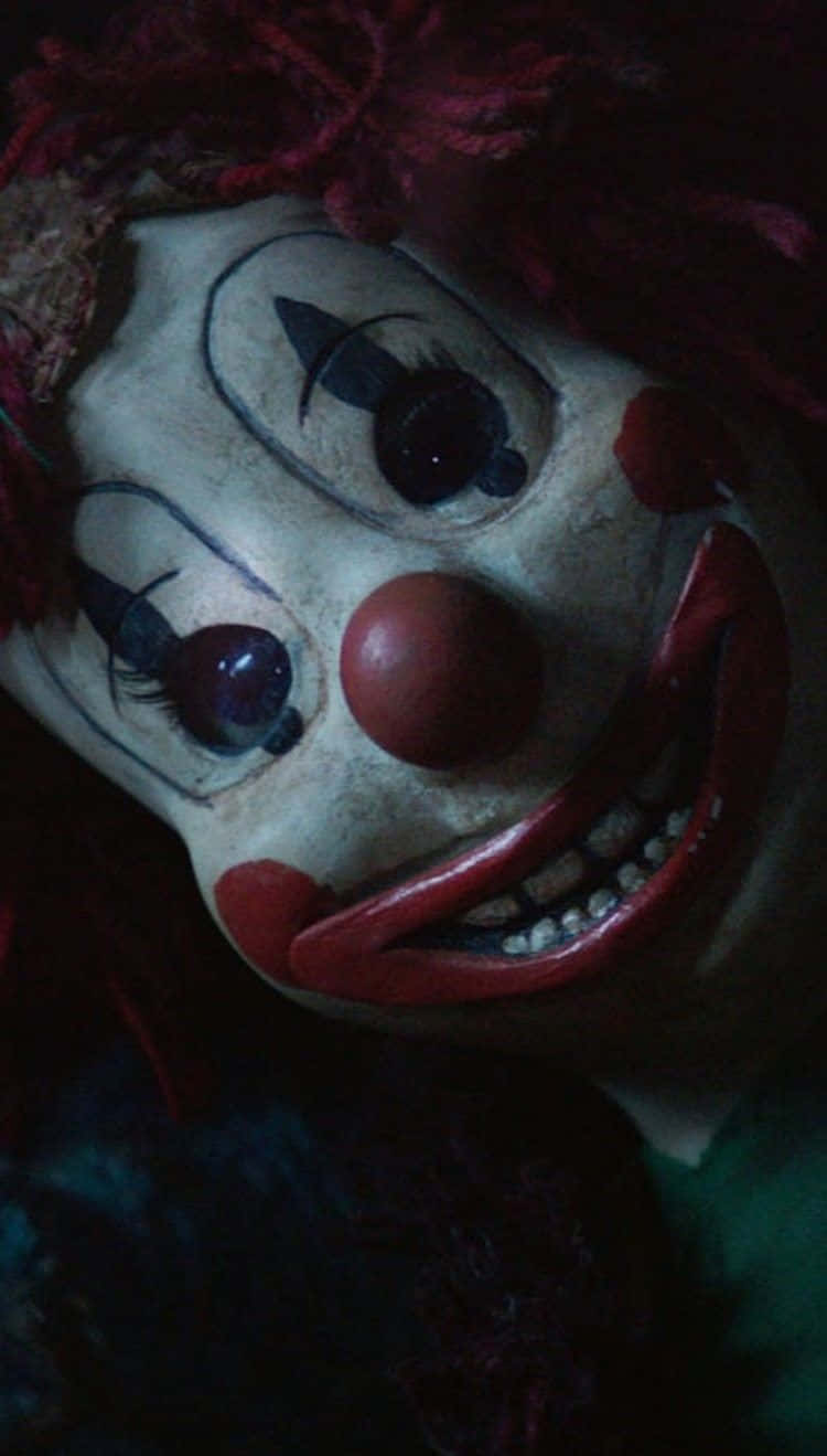 clown mask, red hair, red nose, HD Phone Wallpaper
