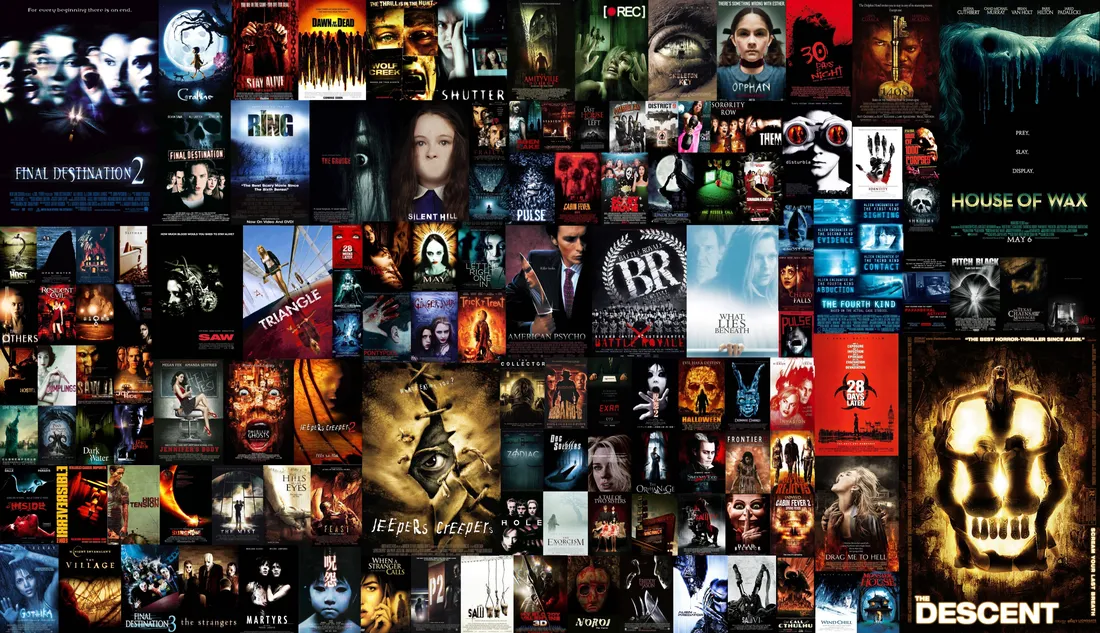 Horror Movie Collage