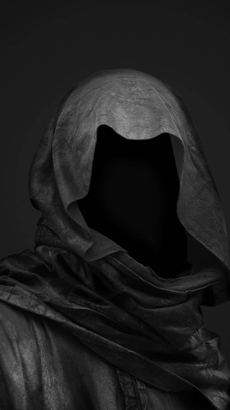 Black Horror, faceless grim reaper, hooded figure, HD Phone Wallpaper