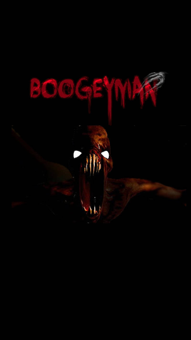 boogeyman, glowing white eyes, sharp teeth, HD Phone Wallpaper