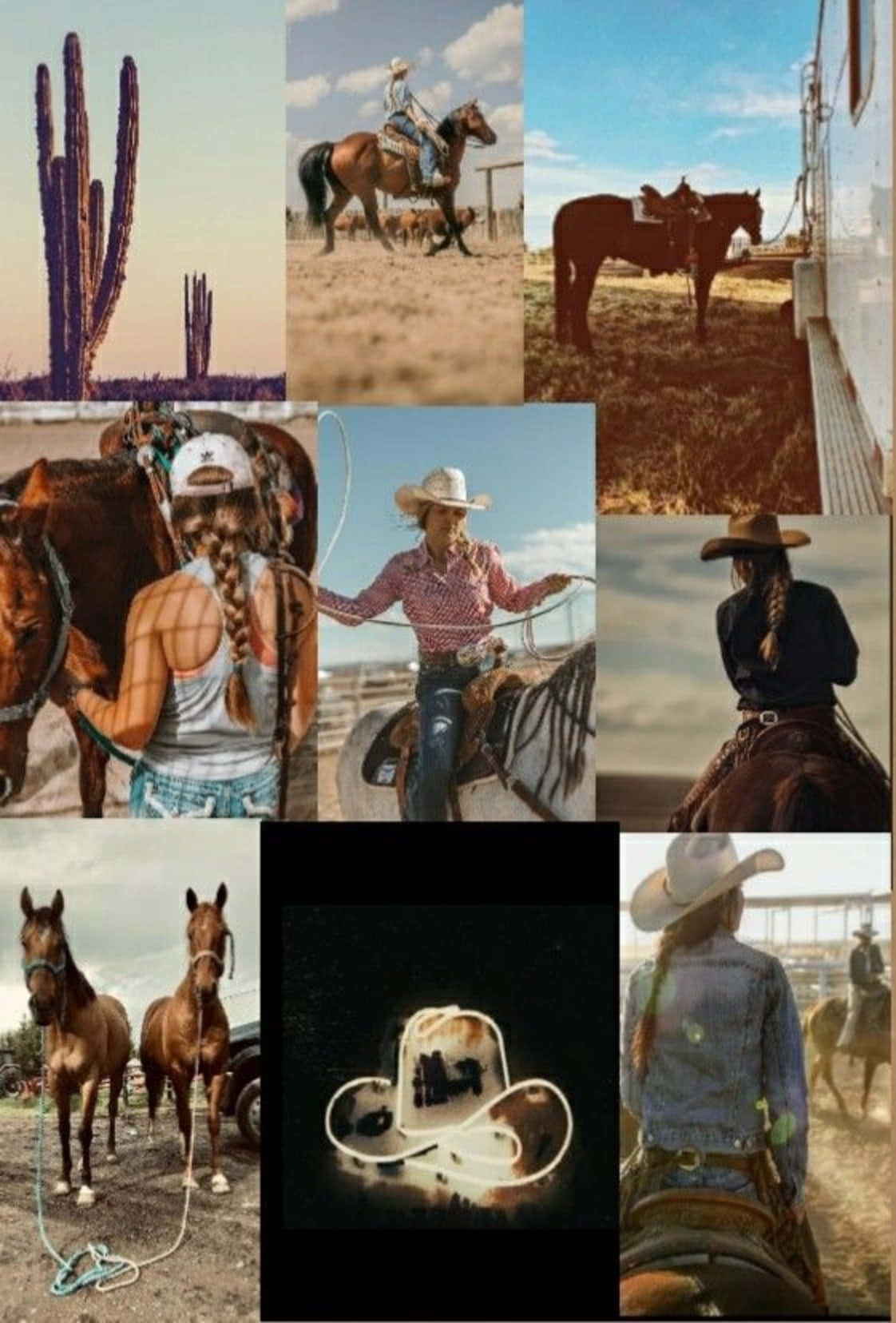 cowgirls, horses, desert landscapes, HD Phone Wallpaper