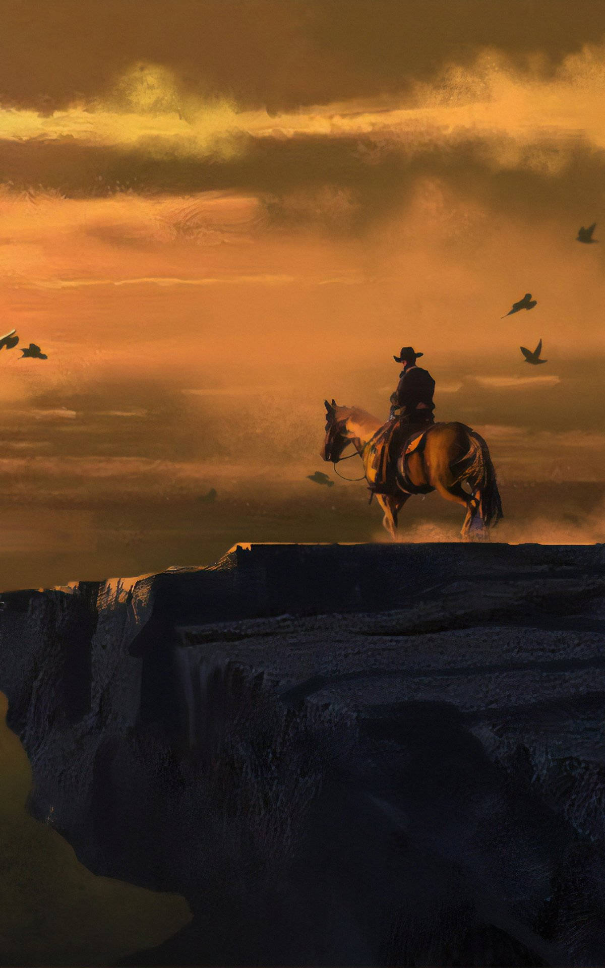 Red Dead Redemption 2, horse, cowboy, Full HD Phone Wallpaper