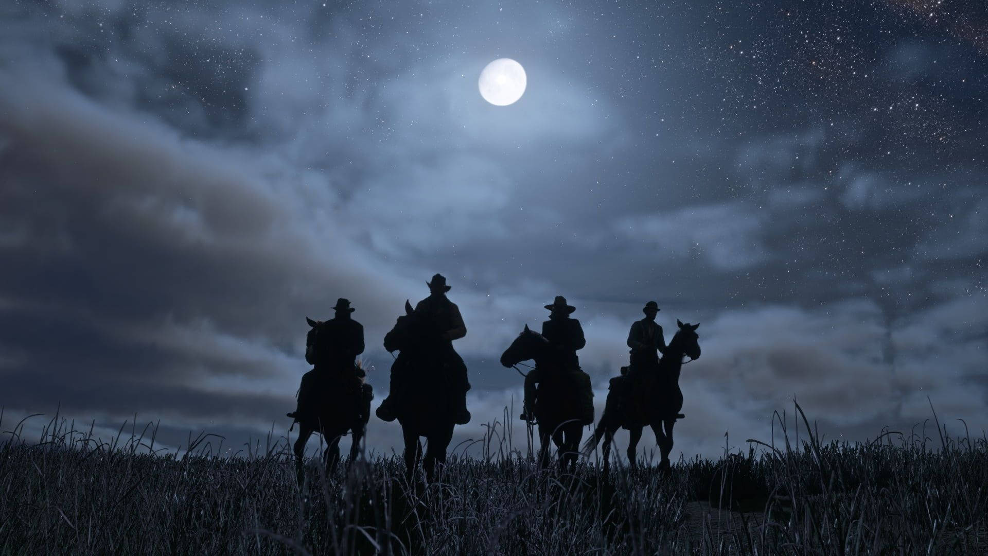 Horse Red Dead Redemption 2, cowboys, horseback, Full HD Desktop Wallpaper