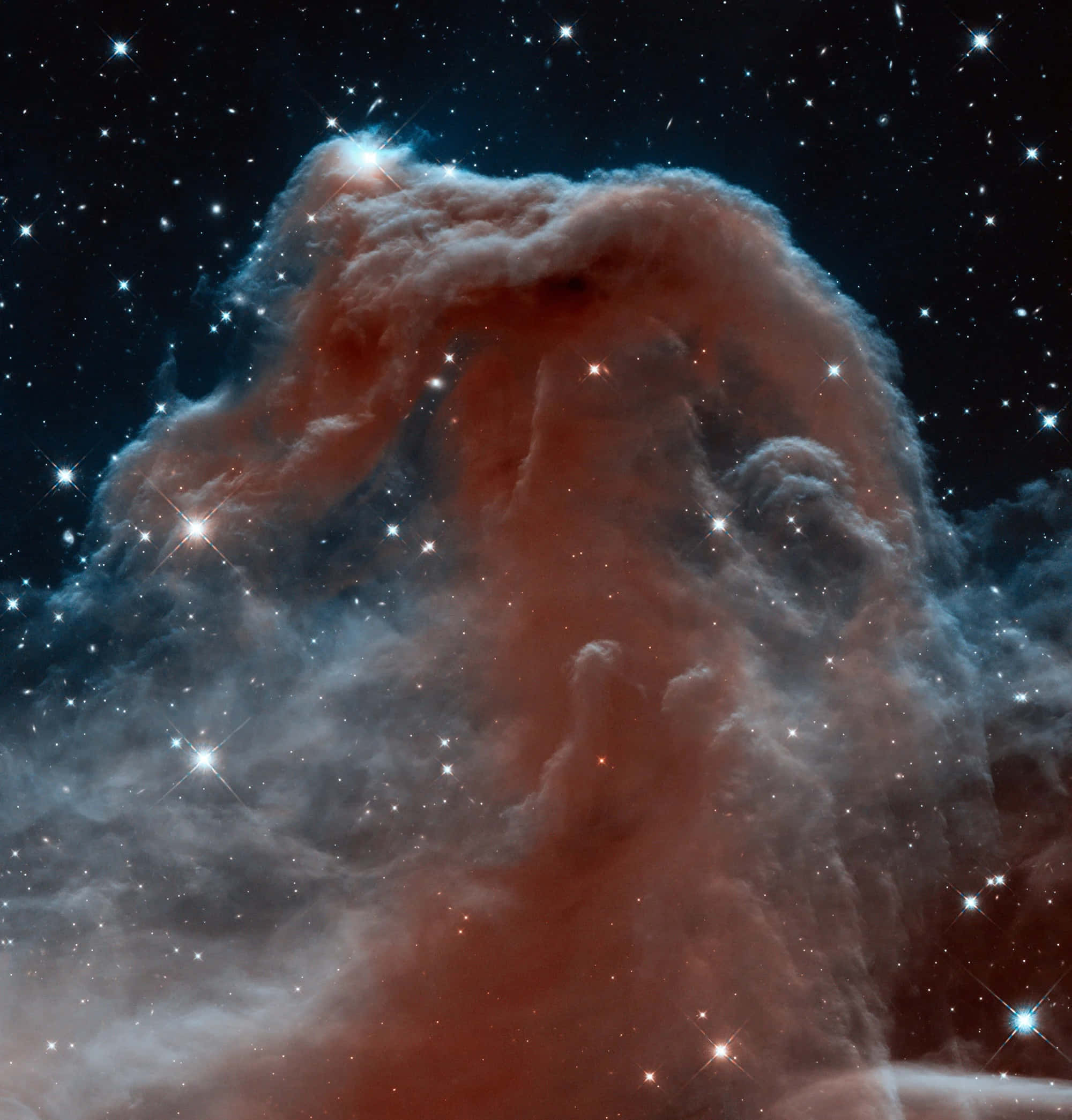 Horsehead Nebula, red, orange, Full HD Phone Wallpaper