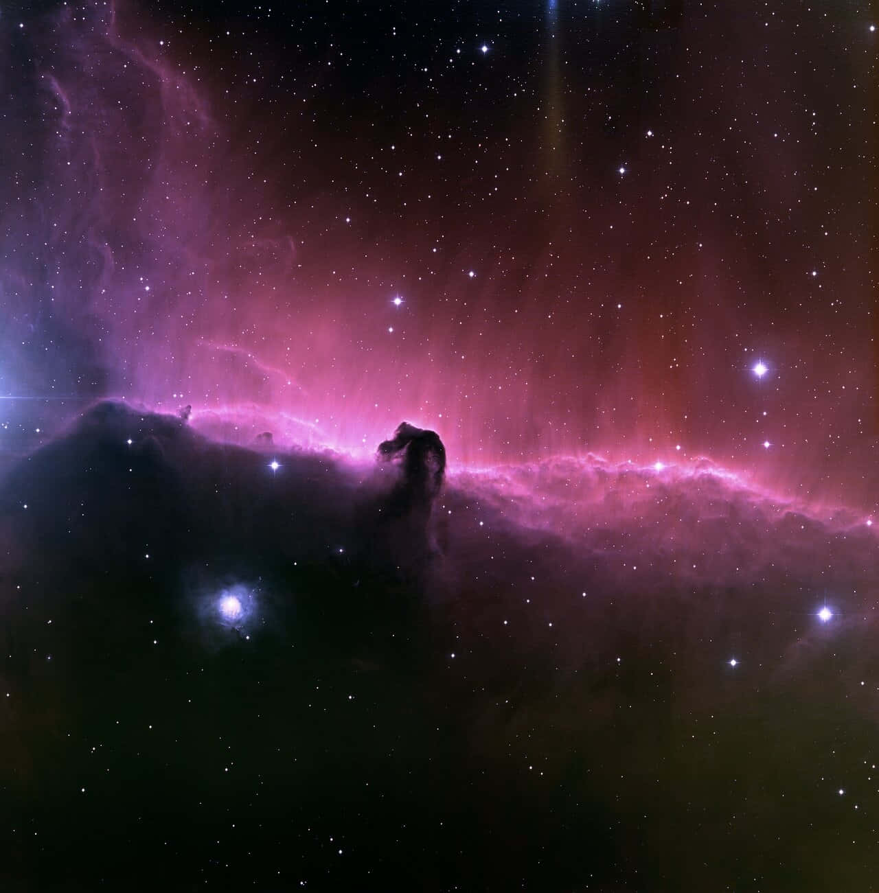 Horsehead Nebula, stellar nursery, pink and purple hues, HD Phone Wallpaper