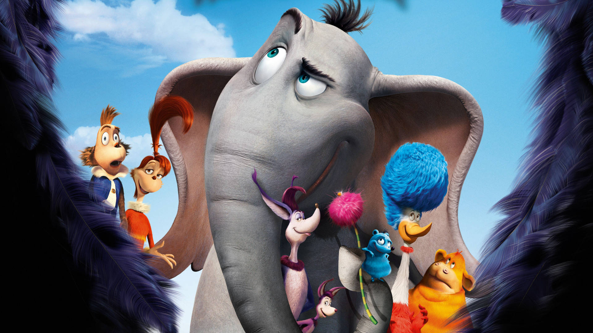 Horton, Horton hears a who, gray elephant, Full HD Desktop Wallpaper