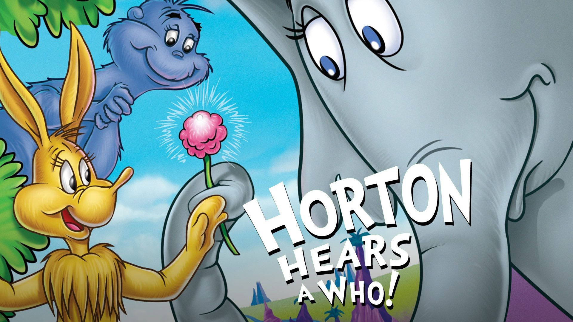 Horton, Horton hears a who, pink flower, Full HD Desktop Wallpaper
