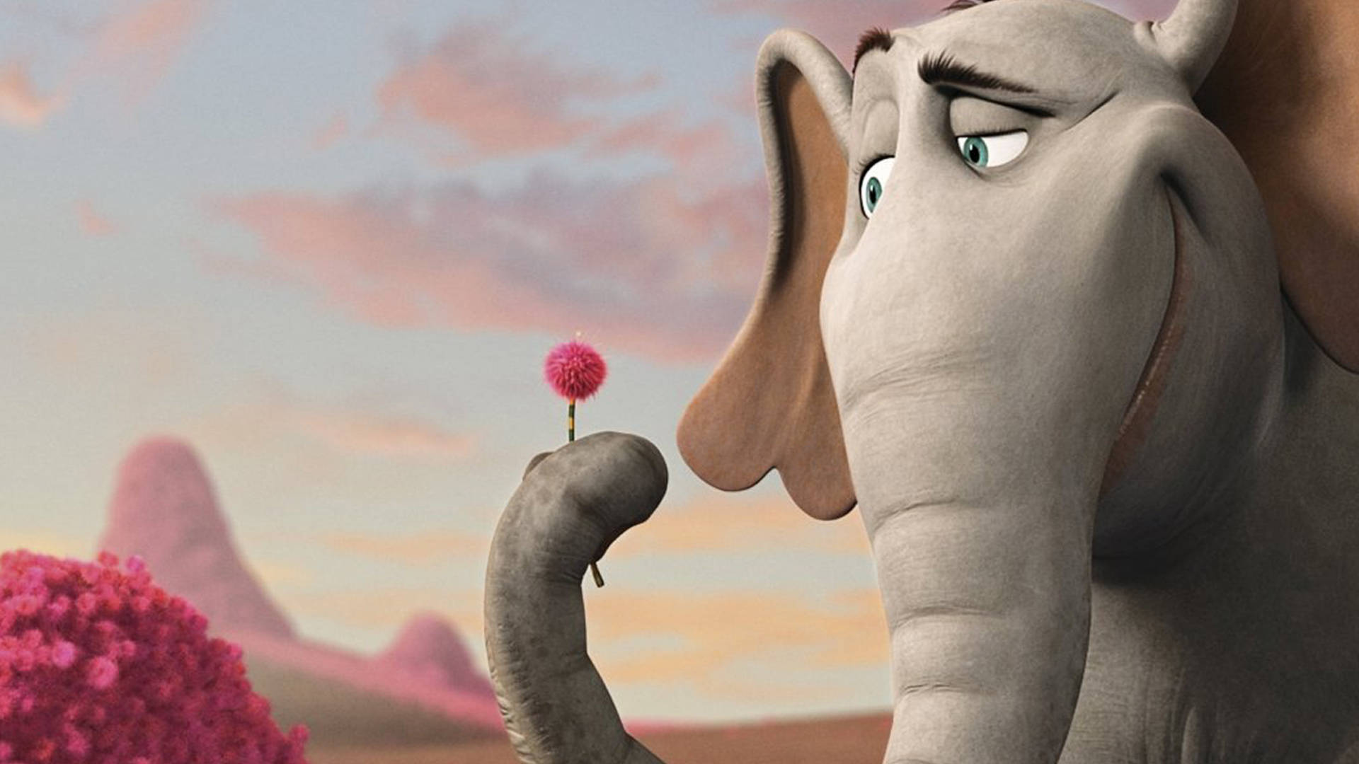 Horton, Hears A Who, pink flower, Full HD Desktop Wallpaper