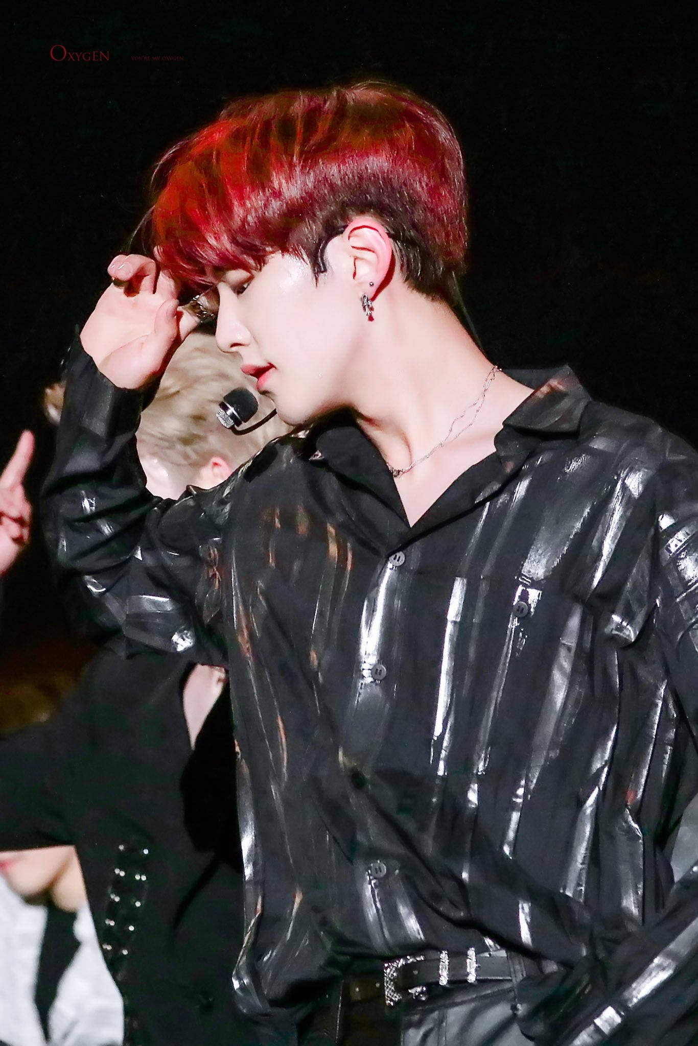 Hoshi, red hair, glasses, Full HD Phone Wallpaper
