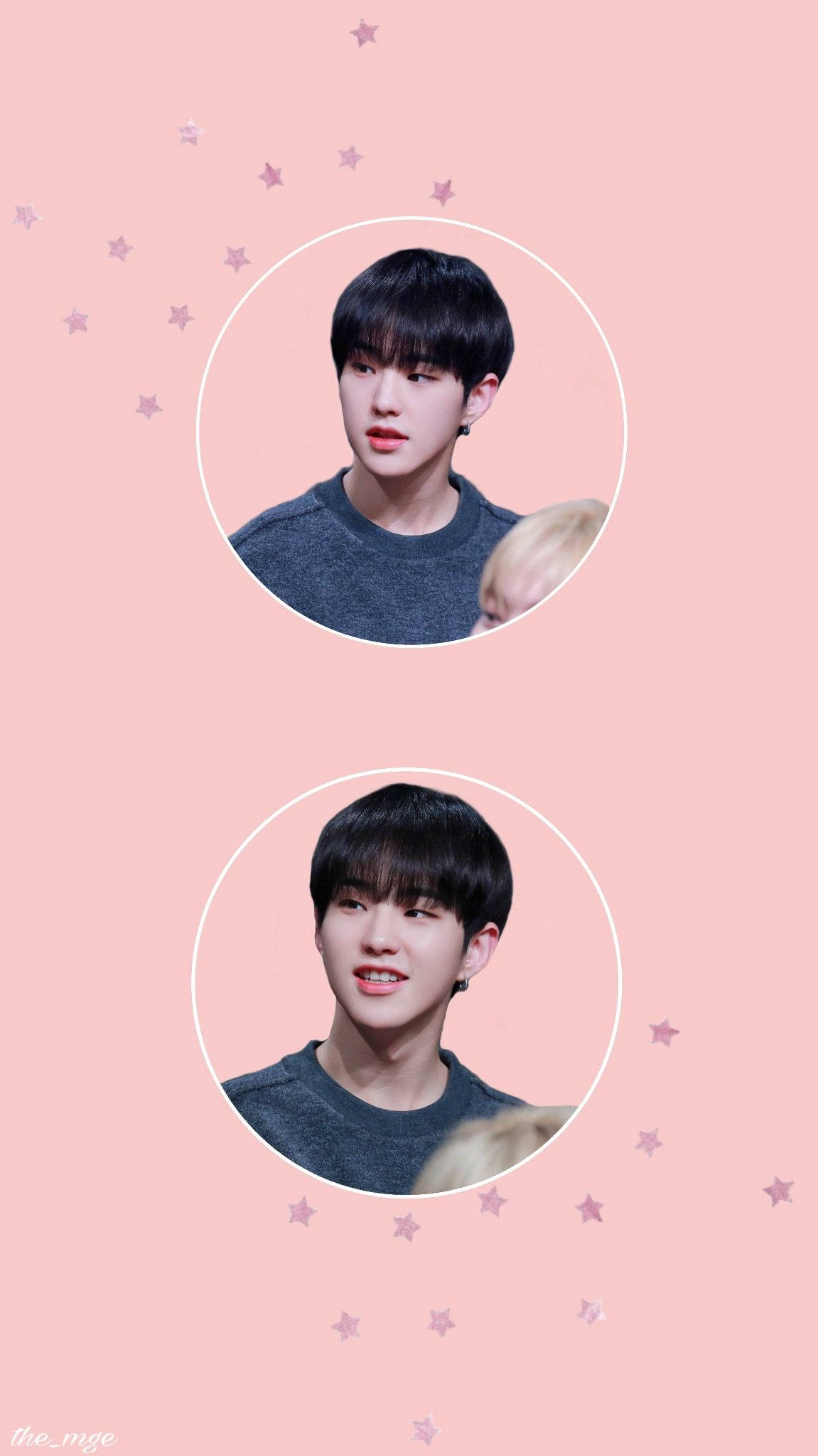 Hoshi, cute pink fanart, young man with dark hair, Full HD Phone Wallpaper