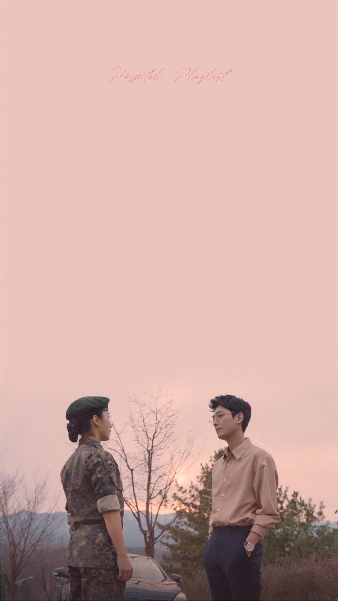 Hospital Playlist, Sunset, pink sunset, Full HD Phone Wallpaper