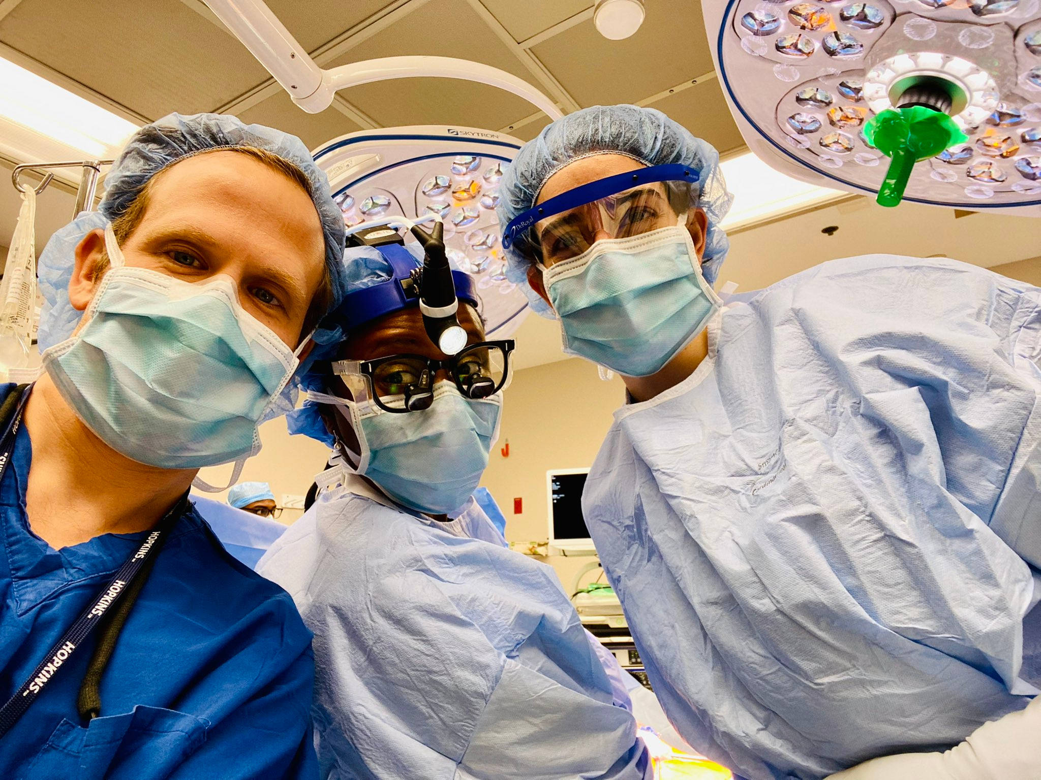 surgeon, blue scrubs, masks, Full HD Desktop Wallpaper