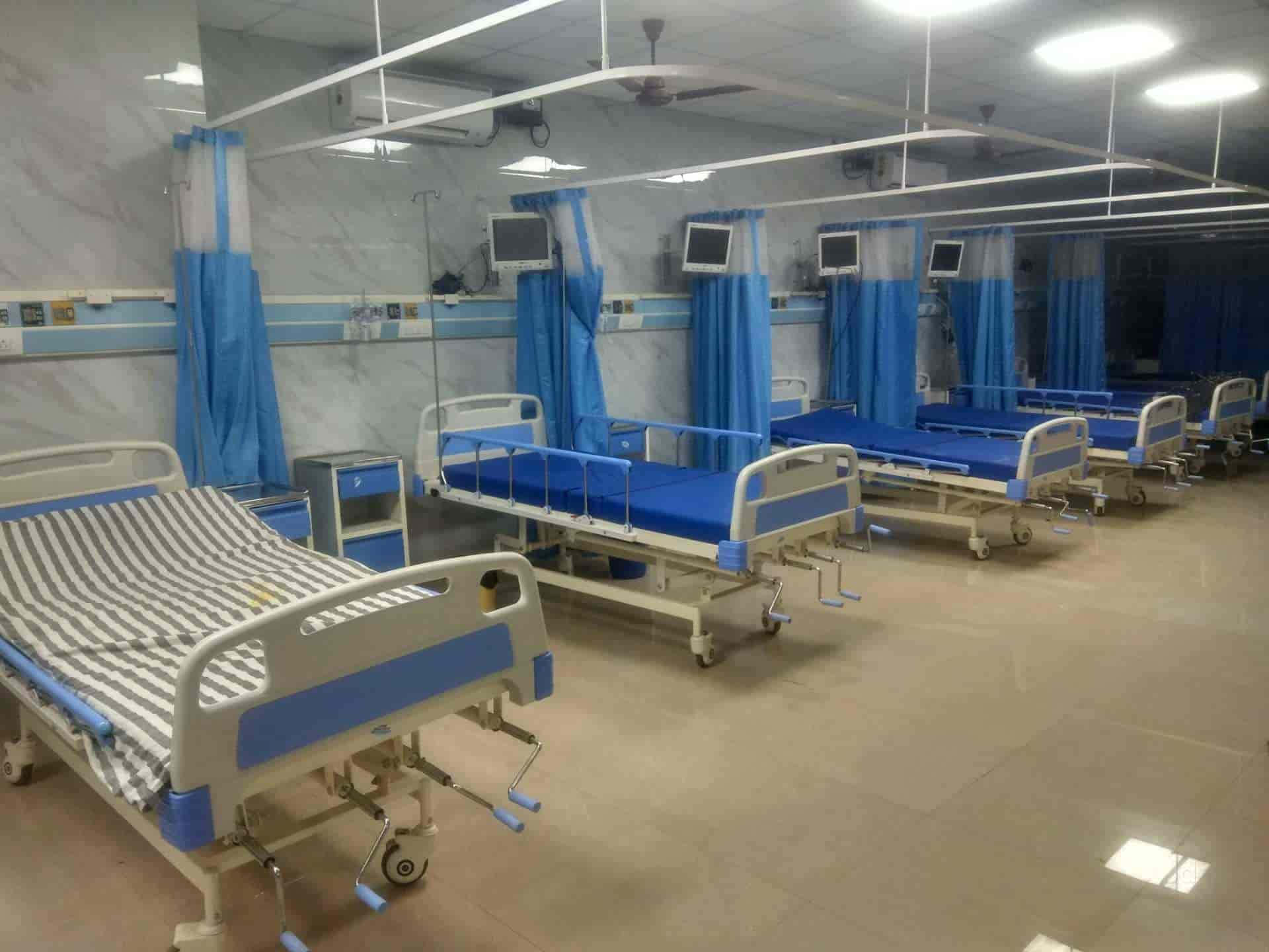emergency room, hospital bed, blue curtains, Full HD Desktop Wallpaper