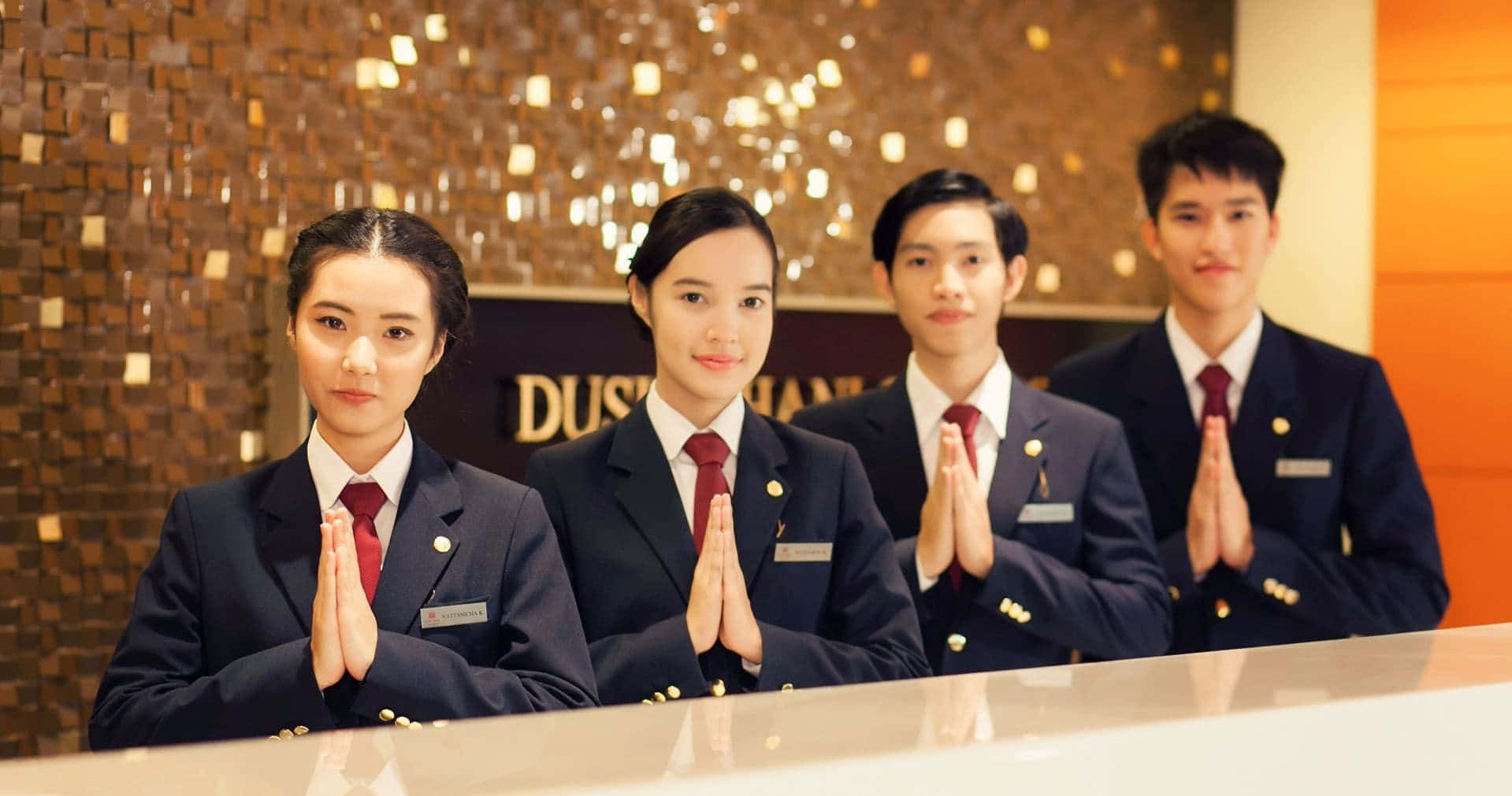 Innkeepers, hotel staff, dark suits, HD Desktop Wallpaper